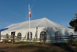 tent with cathedral windows