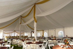 Elegant Tent decor