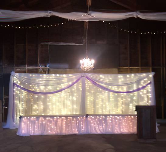 lighted backdrop