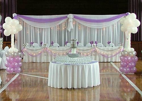 organza backdrop