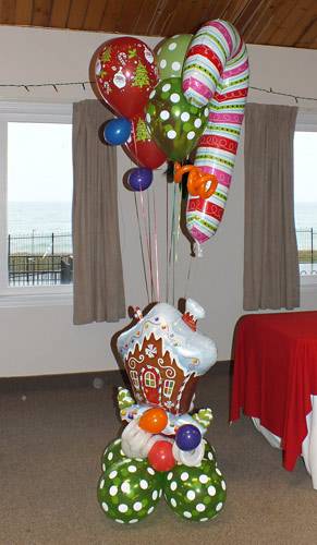 bouquet with organza tail