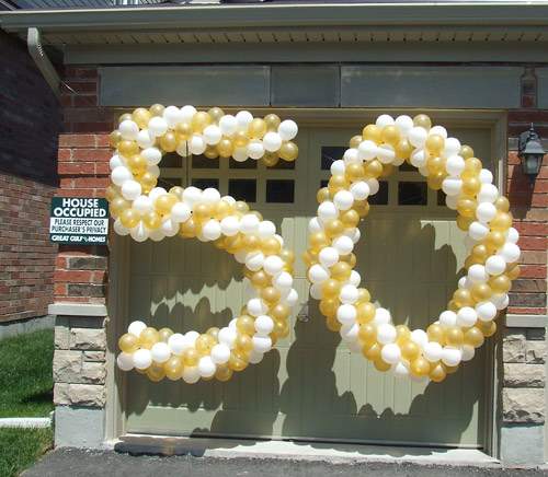 50th birthday balloon sculpture